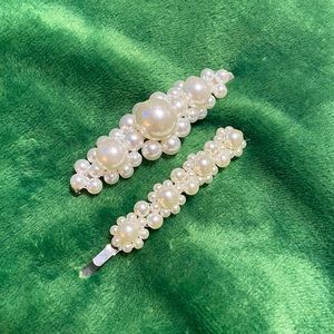 Pearl Hair Barrette Clip